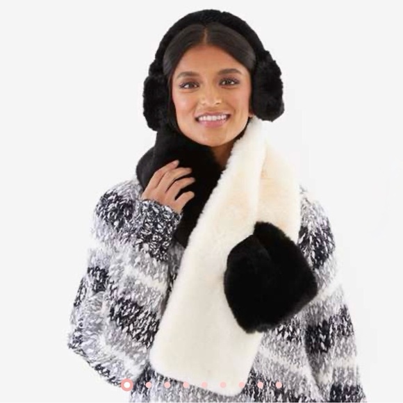 ❄️ NWT APPARIS Faux Fur Stole & Earmuffs ❄️ - Picture 5 of 10